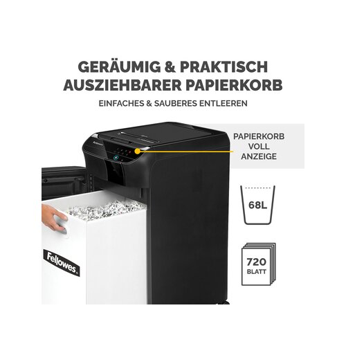 Fellowes® Aktenvernichter AutoMax™ 450C AutoFeed