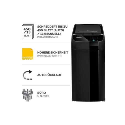 Fellowes® Aktenvernichter AutoMax™ 450C AutoFeed