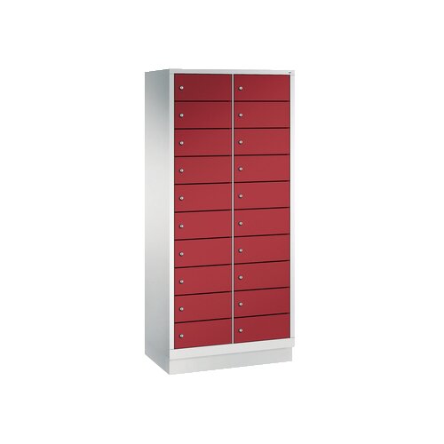 C+P Schließfachschrank Evolo48 mit Sockel 2 x 10 Fächer