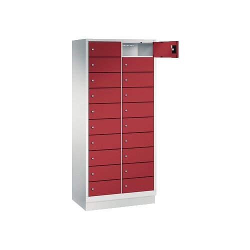 C+P Schließfachschrank Evolo48 mit Sockel 2 x 10 Fächer