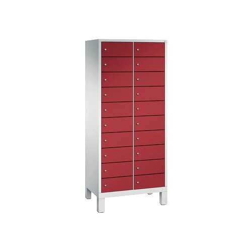 C+P Schließfachschrank Evolo48 mit Standfuß 2 x 10 Fächer