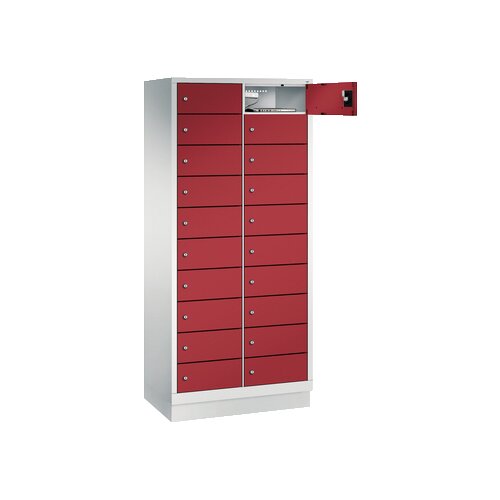 C+P Schließfachschrank Evolo48 mit Sockel 2 x 10 Fächer