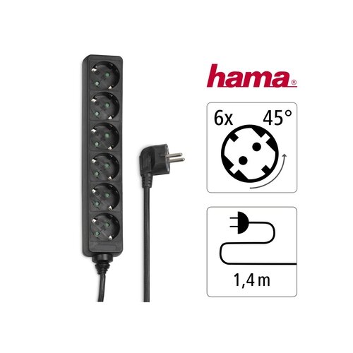 Hama Steckdosenleiste 6 Steckdosen