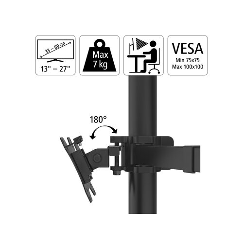 Hama Monitorschwenkarm FULLMOTION 3 Arme