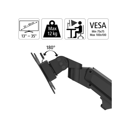 Hama Monitorschwenkarm FULLMOTION 1 Arm