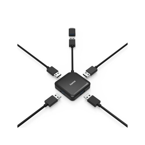 Hama USB-Hub USB-A, USB-C