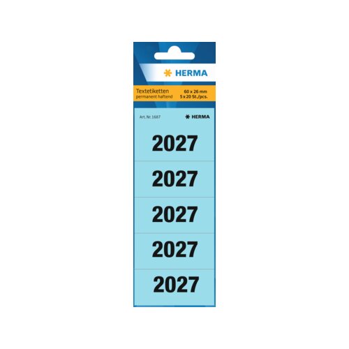 HERMA Jahresschild 2027
