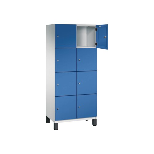 C+P Schließfachschrank Cambio 800 x 1.980 x 525 mm (B x H x T) 8 Fächer lichtgrau