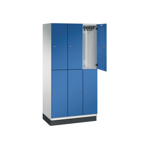 C+P Kleiderspind Cambio 900 x 1.950 x 525 mm (B x H x T) lichtgrau