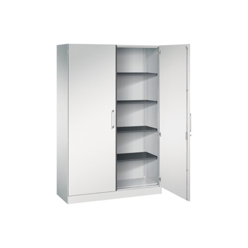 C+P Flügeltürenschrank Asisto 1.200 x 1.980 x 435 mm (B x H x T) lichtgrau