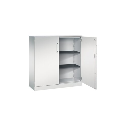 C+P Flügeltürenschrank Asisto 1.200 x 1.310 x 435 mm (B x H x T) lichtgrau