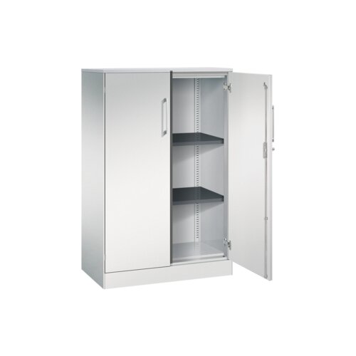 C+P Flügeltürenschrank Asisto 800 x 1.310 x 435 mm (B x H x T) verkehrsweiß