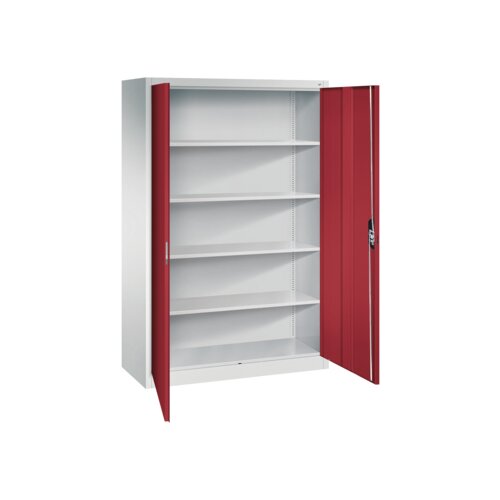 C+P Flügeltürenschrank Acurado 5 Ordnerhöhen 1.200 x 1.950 x 500 mm (B x H x T) lichtgrau