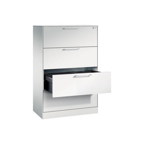 C+P Hängeregistraturschrank Asisto 2-bahnig lichtgrau