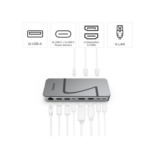 Hama Dockingstation Connect2Office Speed USB-C 3.2 Gen 1