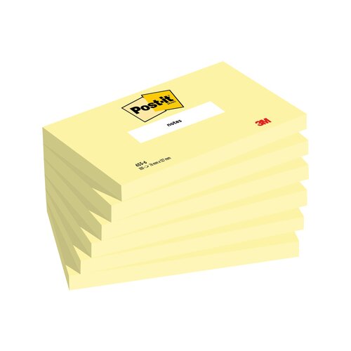 Post-it® Haftnotiz Notes 6 Block/Pack.