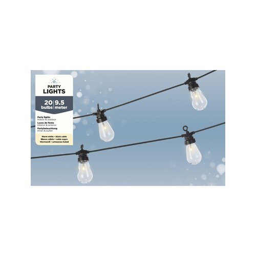 LUMINEO Lichterkette 4 cm x 9,5 m (Ø x L)