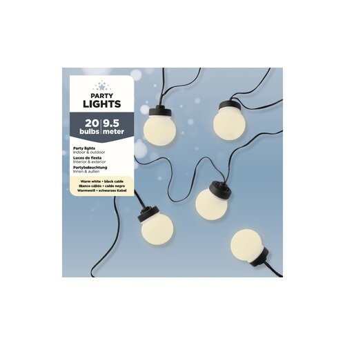 LUMINEO Lichterkette 5 cm x 9,5 m (Ø x L)