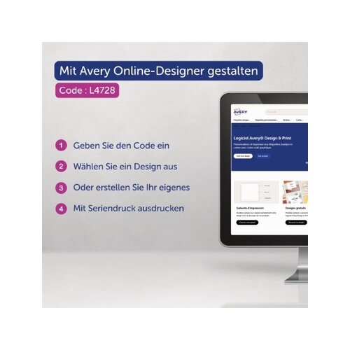 Avery Zweckform Einsteckschild 90 x 60 mm (B x H)