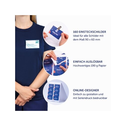 Avery Zweckform Einsteckschild 90 x 60 mm (B x H)