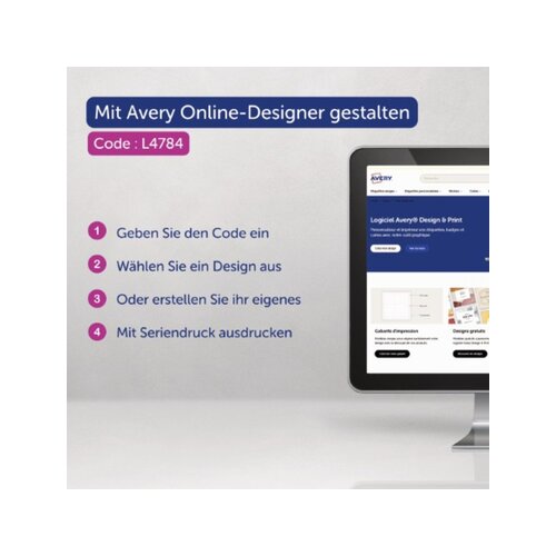 Avery Zweckform Namensetikett wieder ablösbar 63,5 x 29,6 mm (B x H)