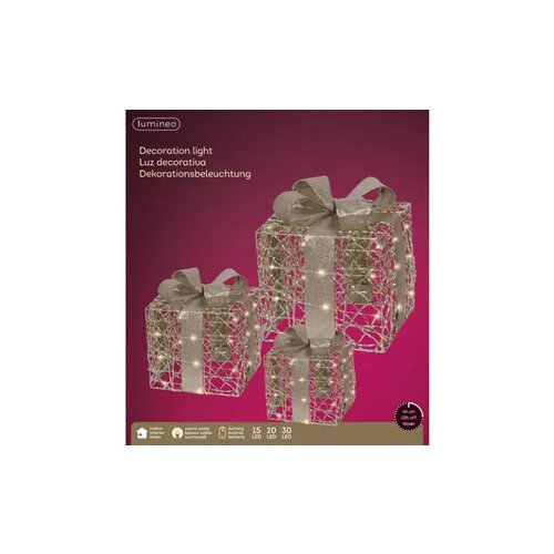 LUMINEO Lichtfigur Geschenkschachtel