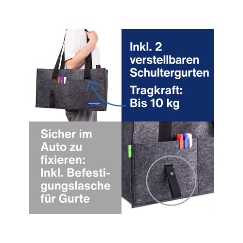 magnetoplan® Aufbewahrungstasche Desk Sharing & Hot Desking ecoAware