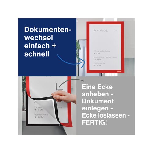 magnetoplan® Magnetrahmen magnetofix DIN A4 2 St./Pack.
