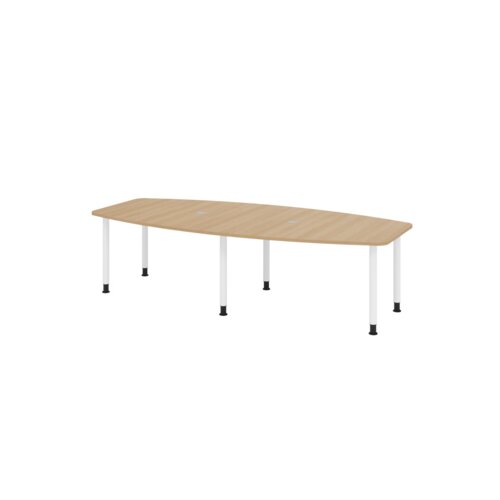 Hammerbacher Konferenztisch KT28C Stahl eiche