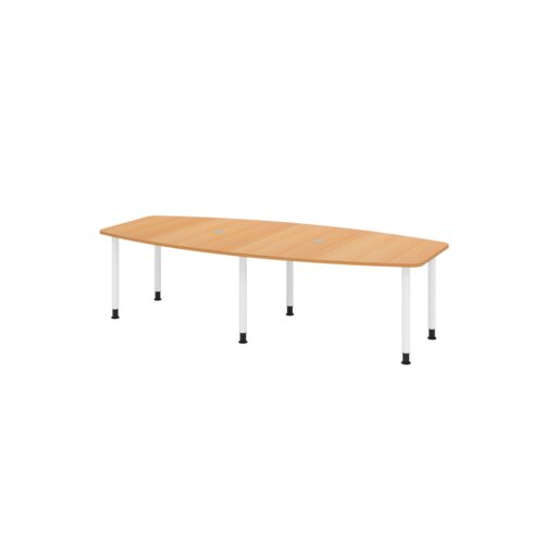Hammerbacher Konferenztisch KT28C Stahl buche