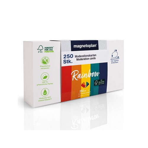 magnetoplan® Moderationskarte Rainbow