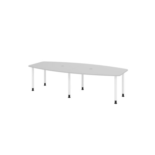 Hammerbacher Konferenztisch KT28C Stahl grau