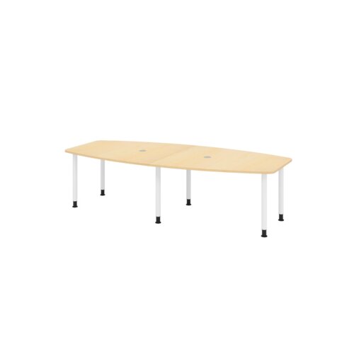Hammerbacher Konferenztisch KT28C Stahl ahorn