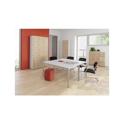 Hammerbacher Schließfachschrank 400 x 2.156 x 420 mm (B x H x T) 6 Fächer eiche