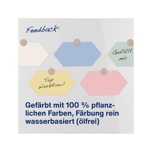 magnetoplan® Moderationskarte Königswabe 500 St./Pack.