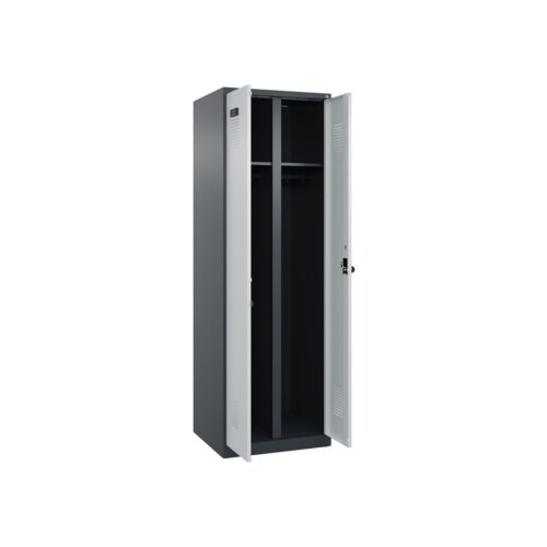 C+P Kleiderspind Evolo PLUS mit Sockel anthrazitgrau