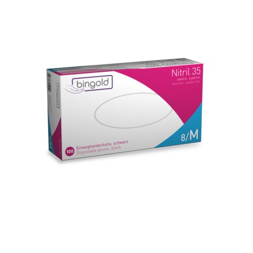 BINGOLD Einweghandschuhe Nitril 35BLACK