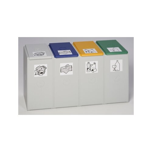 VAR Abfallsammelsystem 40 l 4 Sortierfächer