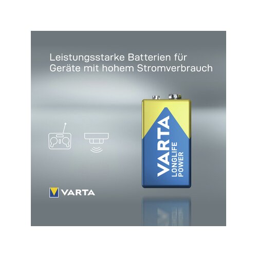Varta Batterie Longlife Power E-Block 580 mAh