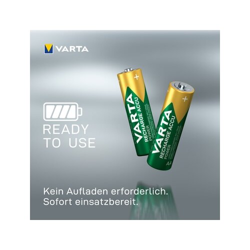 Varta Akku Recharge Accu Power AA/Mignon 4 St./Pack.