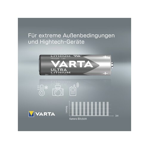 Varta Batterie Ultra Lithium AA/Mignon