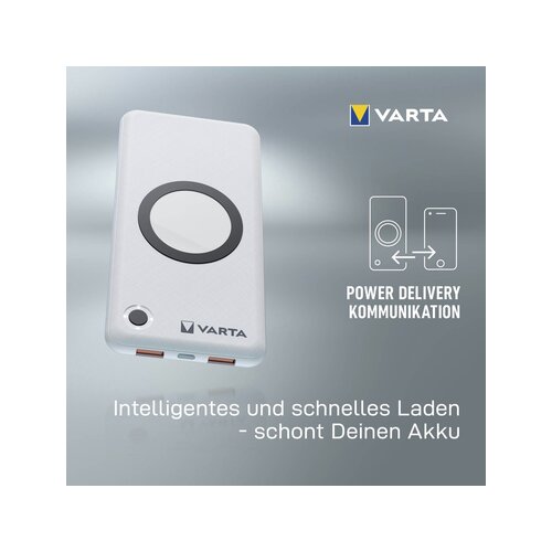 Varta Powerbank Wireless 77,5 x 15 x 157,5 mm (B x H x T)