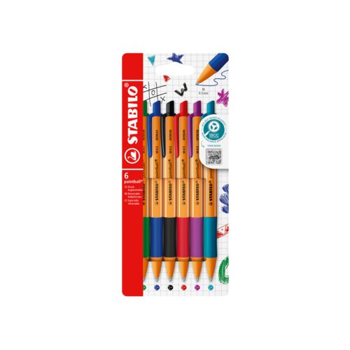STABILO® Kugelschreiber pointball® 6 St./Pack.