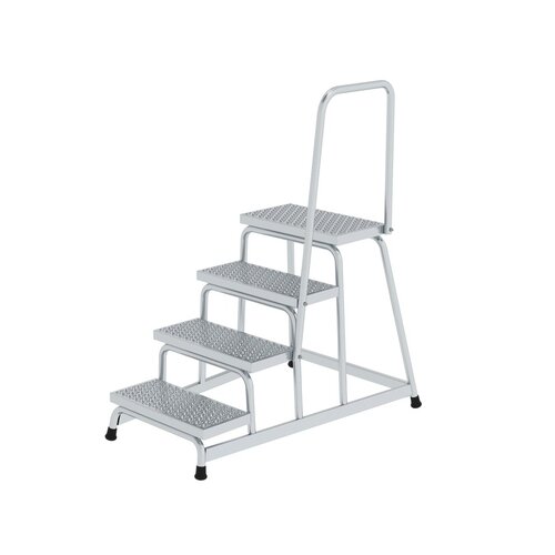 MUNK Podestleiter R13 inkl. Handlauf max. Arbeitshöhe 2,8 m