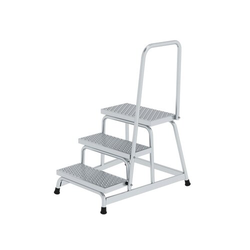 MUNK Podestleiter R13 inkl. Handlauf max. Arbeitshöhe 2,6 m