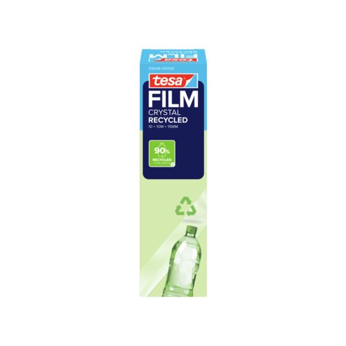 tesa® Klebefilm CRYSTAL RECYCLED 15 mm x 10 m (B x L) 10 St./Pack.