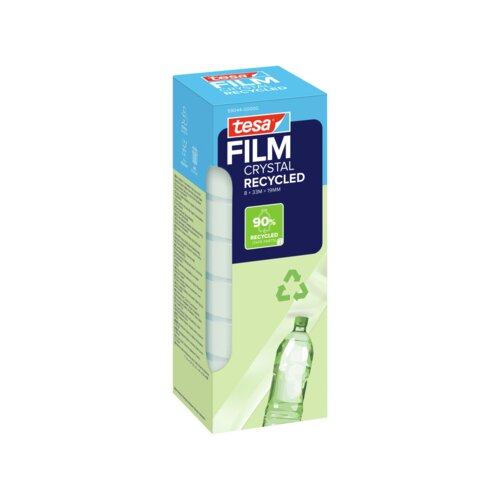 tesa® Klebefilm CRYSTAL RECYCLED 19 mm x 33 m (B x L) 8 St./Pack.