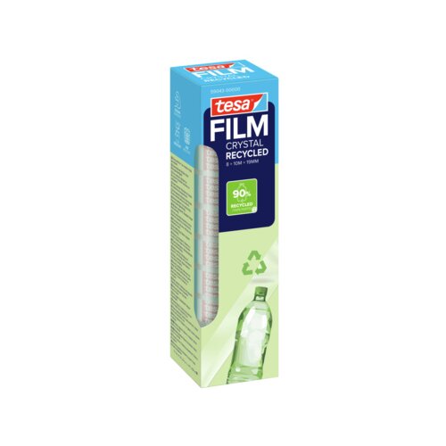 tesa® Klebefilm CRYSTAL RECYCLED 19 mm x 10 m (B x L) 8 St./Pack.
