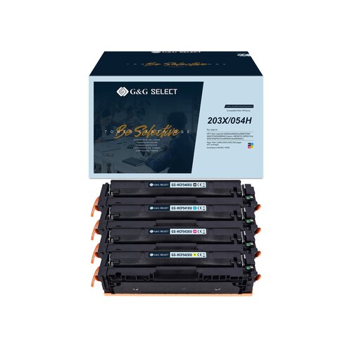 G&G Toner Kompatibel mit HP 203X schwarz, cyan, magenta, gelb