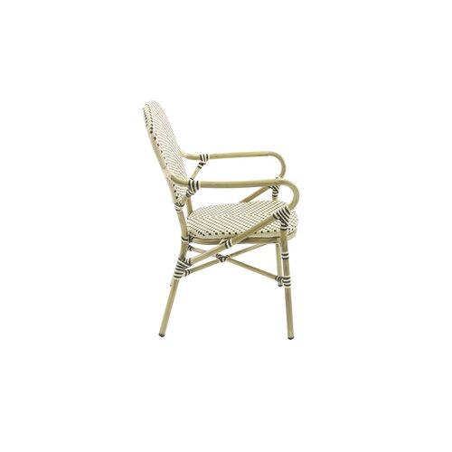 FEROS Gartenstuhl Tango weiß/schwarz